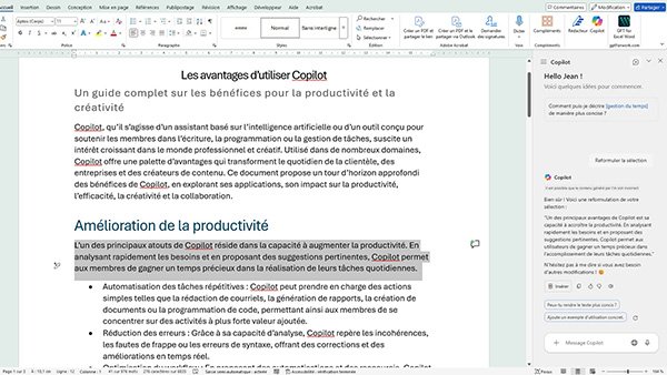 copilot word copilot word